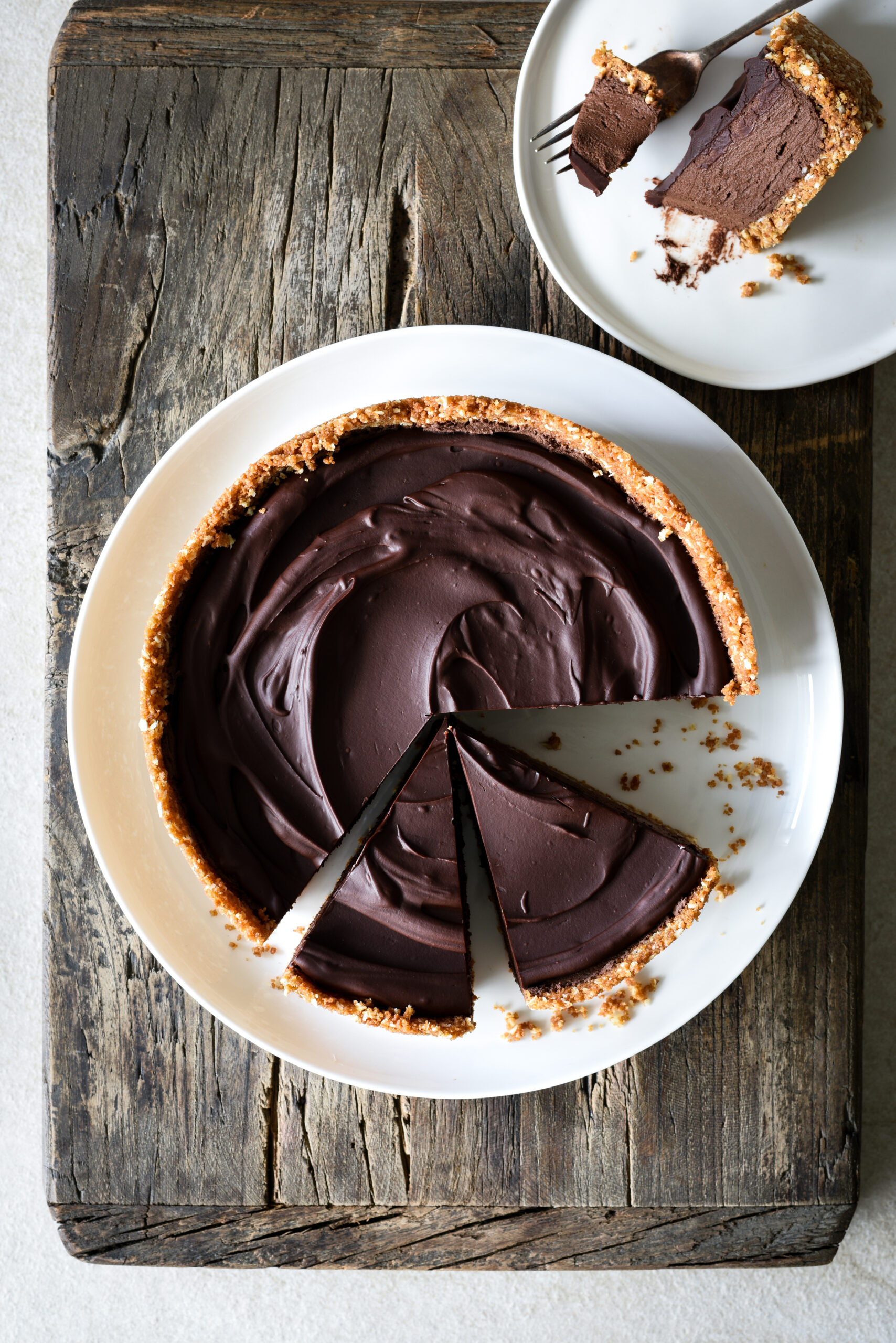 Double Chocolate & Gingernut Avocado ‘Cheesecake’