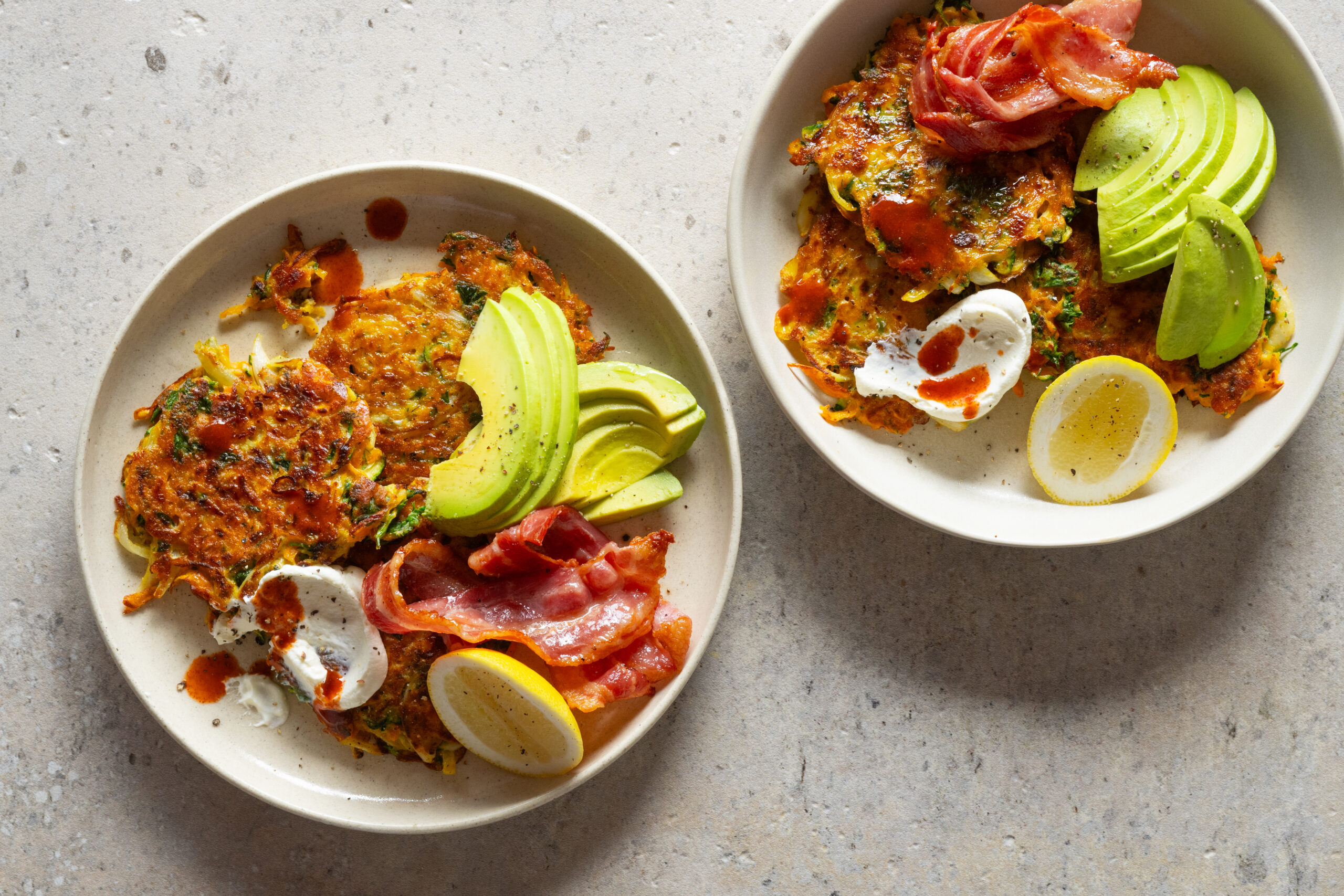 Kumara, Carrot & Courgette Fritters