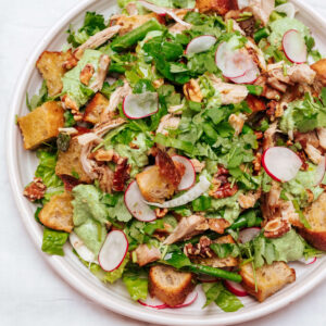 Chicken, Croutons & Herb Avocado Yoghurt