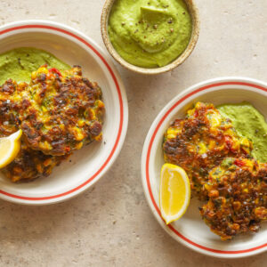 Zucchini, Corn & Chorizo Fritters